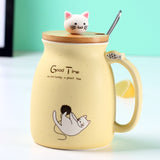 kitten coffee ceramic mugs