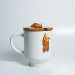 3D Corgi French Bulldog Ceramic Mugs
