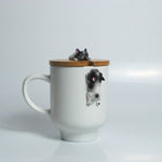 3D Corgi French Bulldog Ceramic Mugs