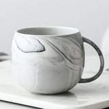 Luxury Pink Gold Ceramic Marble Coffee Mug